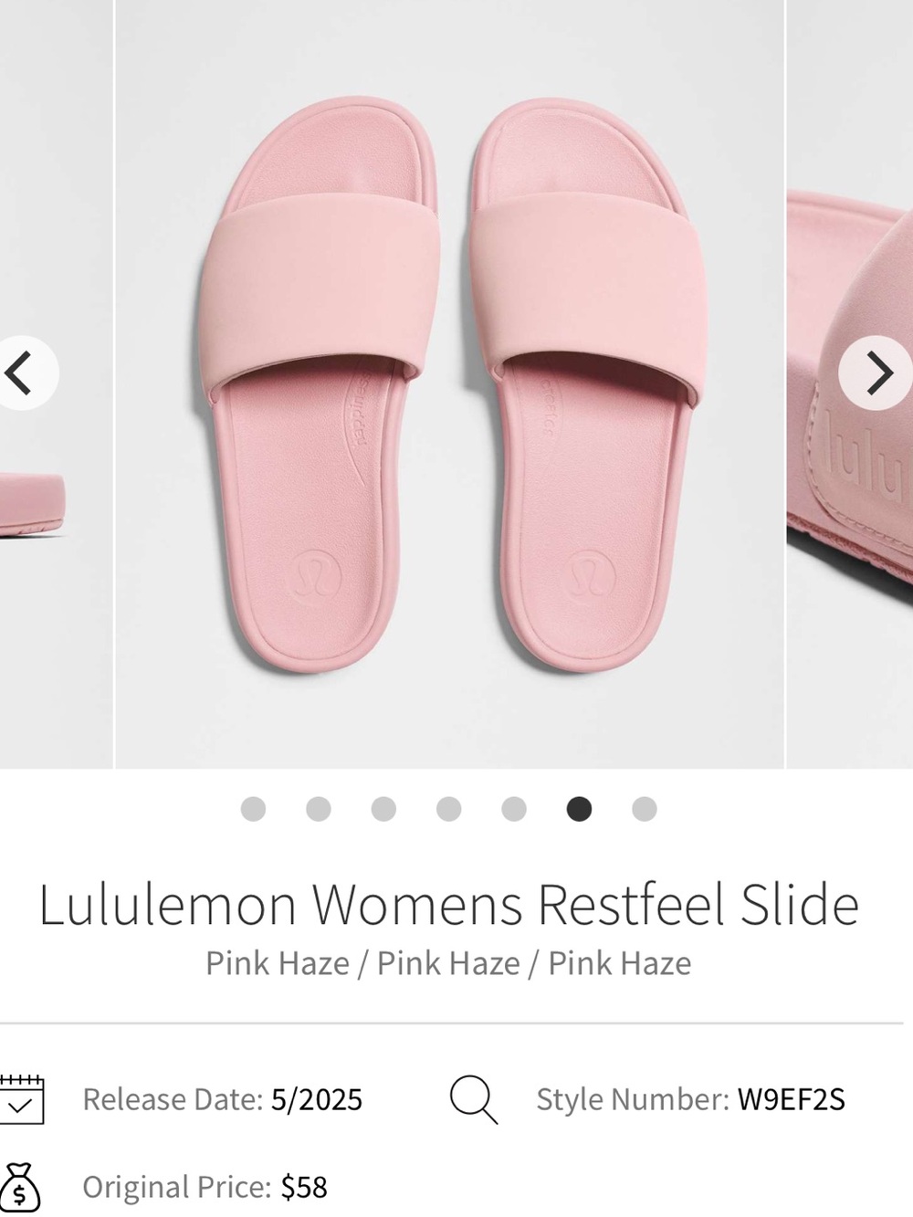 Brand New with Tags-Lululemon Women’s Rest Feel Slide Sandal